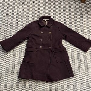 Bonpoint Dark Purple Pea Coat size 4